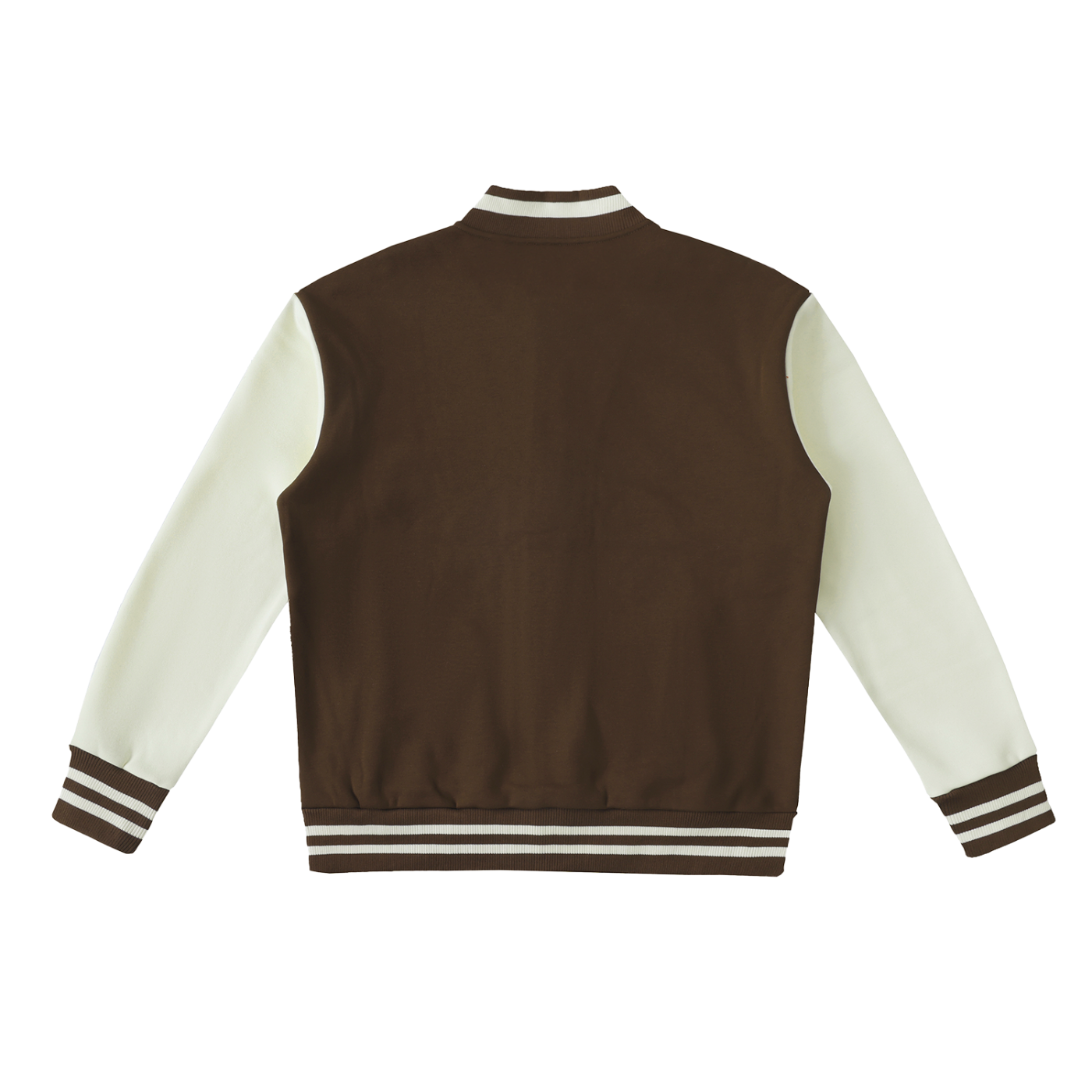 Two-Tone Fleeced Varsity Jacket